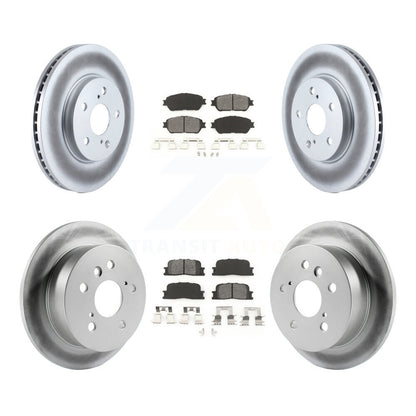 [Avant + Arrière] Kit de disque (revêtu) et plaquette (semi-métallique) de frein pour Toyota Camry Lexus ES300 KGS-100813