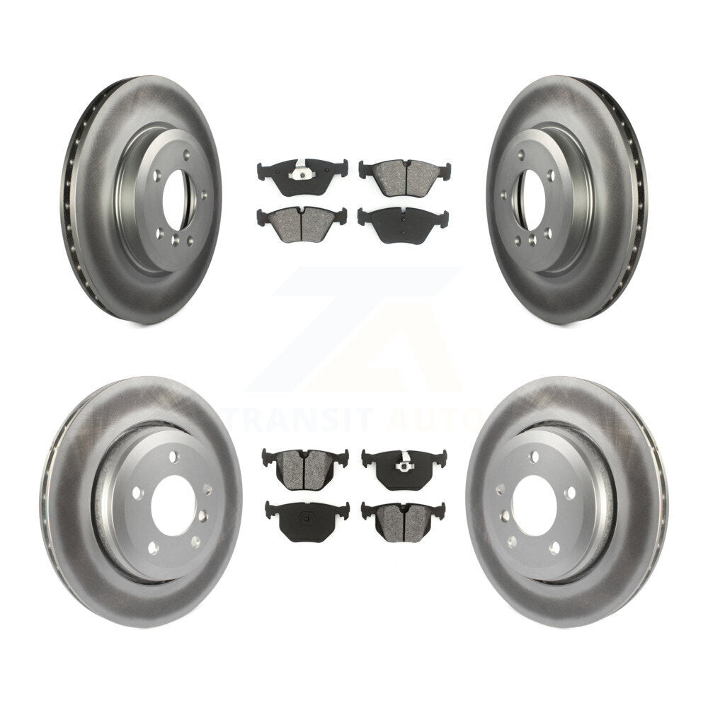 [Avant + Arrière] Kit de disque (revêtu) et plaquette (semi-métallique) de frein pour BMW 330Ci 330i 330xi KGS-100825