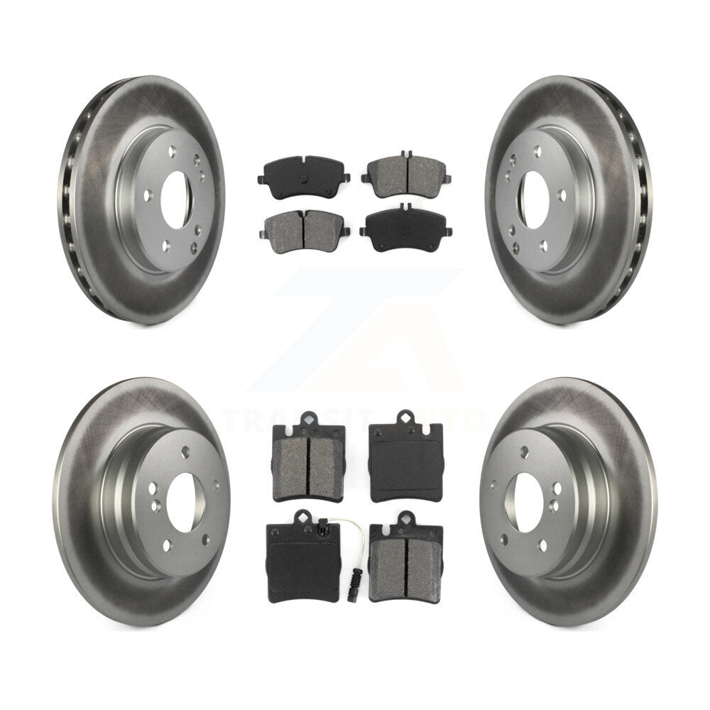 [Avant + Arrière] Kit de disque (revêtu) et plaquette (semi-métallique) de frein pour 2003-2005 Mercedes-Benz C240 Wagon avec RWD KGS-100826