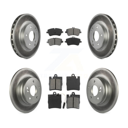 [Avant + Arrière] Kit de disque (revêtu) et plaquette (semi-métallique) de frein pour 2003-2005 Mercedes-Benz C240 Wagon avec RWD KGS-100826