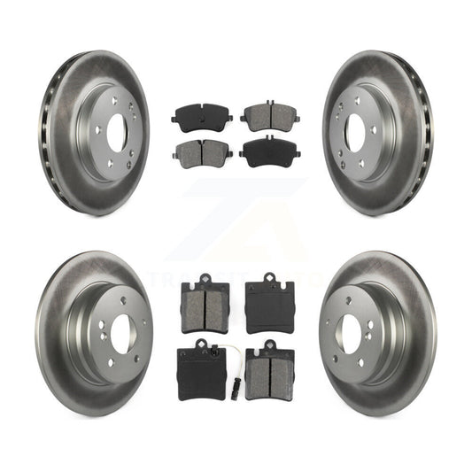 [Avant + Arrière] Kit de disque (revêtu) et plaquette (semi-métallique) de frein pour 2003-2005 Mercedes-Benz C240 Wagon avec RWD KGS-100826