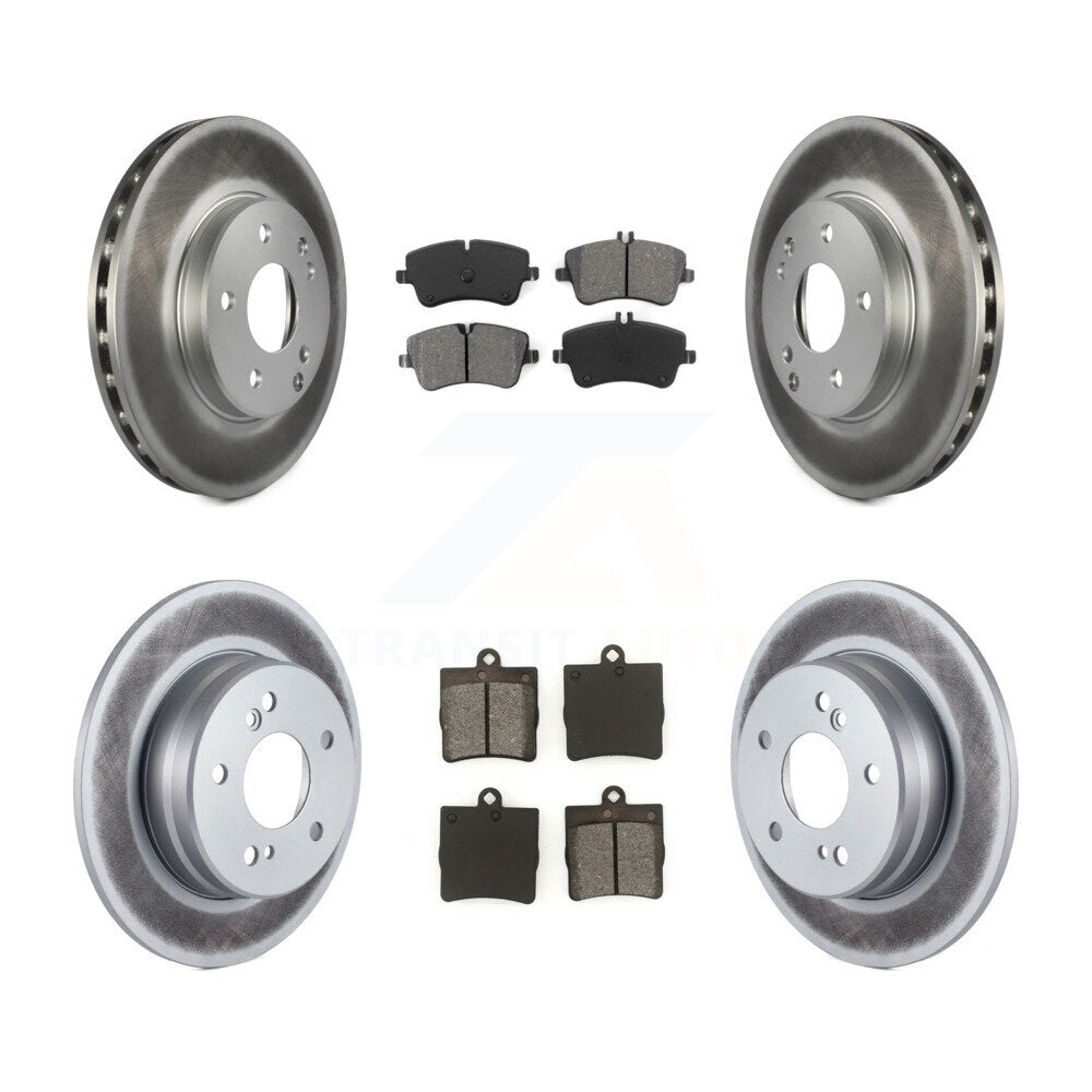 [Avant + Arrière] Kit de disque (revêtu) et plaquette (semi-métallique) de frein pour Mercedes-Benz C230 C240 KGS-100827