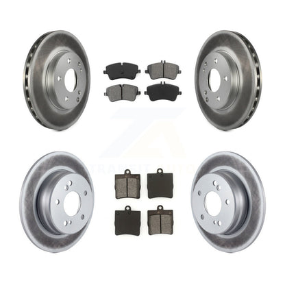 [Avant + Arrière] Kit de disque (revêtu) et plaquette (semi-métallique) de frein pour Mercedes-Benz C230 C240 KGS-100827