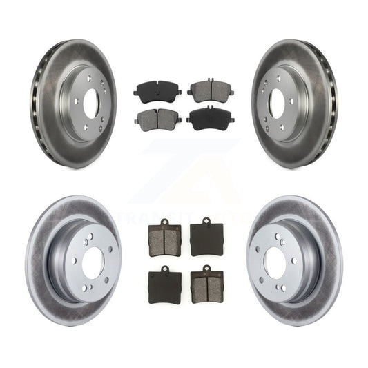 [Avant + Arrière] Kit de disque (revêtu) et plaquette (semi-métallique) de frein pour Mercedes-Benz C230 C240 KGS-100827