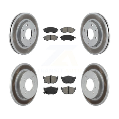 [Avant + Arrière] Kit de disque (revêtu) et plaquette (semi-métallique) de frein pour Hyundai Elantra KGS-100828