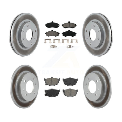 [Avant + Arrière] Kit de disque (revêtu) et plaquette (semi-métallique) de frein pour Hyundai Elantra rear brakes KGS-100830