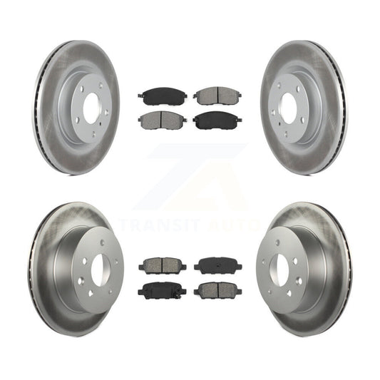 [Avant + Arrière] Kit de disque (revêtu) et plaquette (semi-métallique) de frein pour Infiniti G35 Nissan 350Z INFINITI KGS-100831