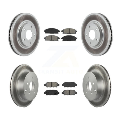 [Avant + Arrière] Kit de disque (revêtu) et plaquette (semi-métallique) de frein pour 2004-2009 Nissan Quest KGS-100833