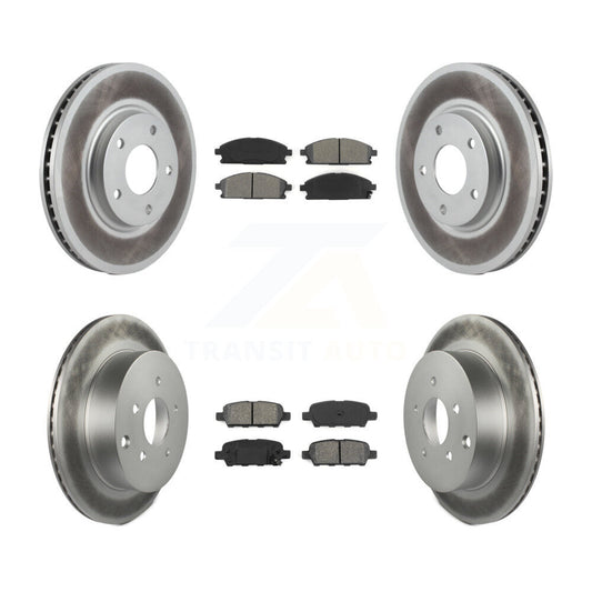 [Avant + Arrière] Kit de disque (revêtu) et plaquette (semi-métallique) de frein pour 2004-2009 Nissan Quest KGS-100833