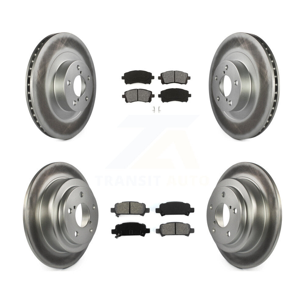 [Avant + Arrière] Kit de disque (revêtu) et plaquette (semi-métallique) de frein pour Subaru Impreza WRX KGS-100841