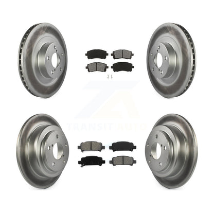 [Avant + Arrière] Kit de disque (revêtu) et plaquette (semi-métallique) de frein pour Subaru Impreza WRX KGS-100841