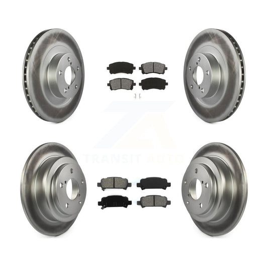 [Avant + Arrière] Kit de disque (revêtu) et plaquette (semi-métallique) de frein pour Subaru Impreza WRX KGS-100841