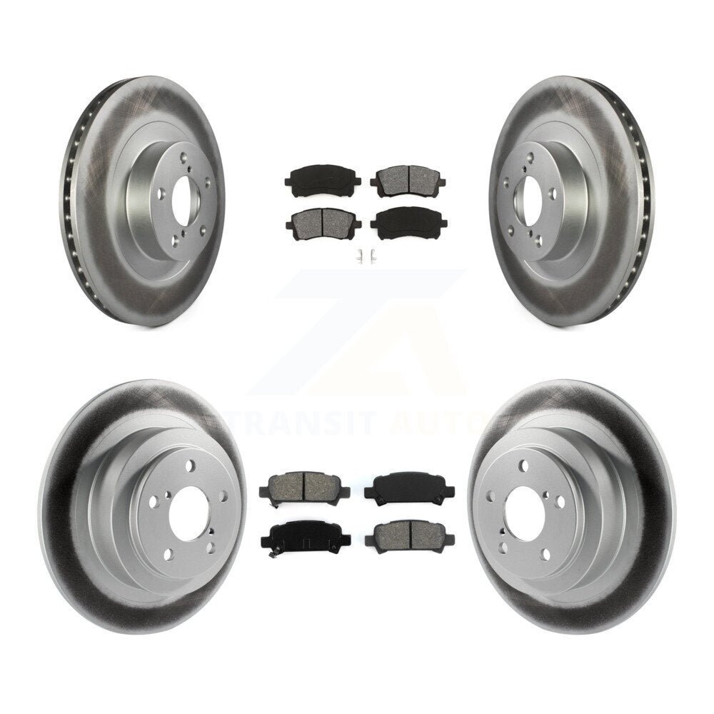 [Avant + Arrière] Kit de disque (revêtu) et plaquette (semi-métallique) de frein pour Subaru Outback Legacy KGS-100842