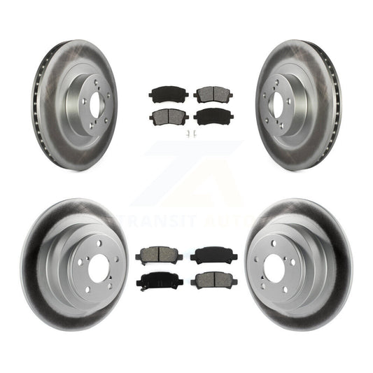 [Avant + Arrière] Kit de disque (revêtu) et plaquette (semi-métallique) de frein pour Subaru Outback Legacy KGS-100842