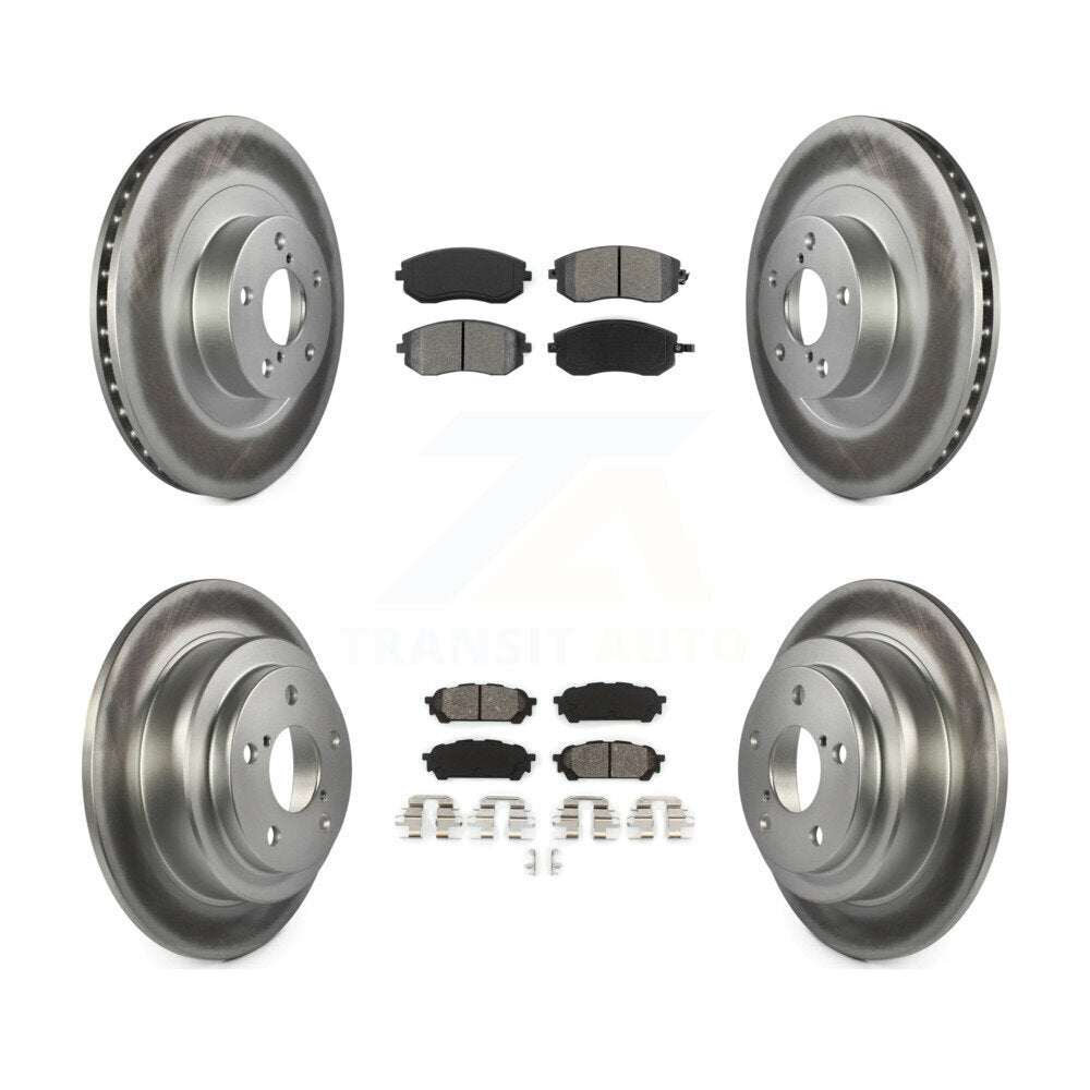 [Avant + Arrière] Kit de disque (revêtu) et plaquette (semi-métallique) de frein pour Subaru Forester Impreza Saab 9-2X KGS-100843