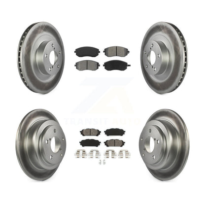 [Avant + Arrière] Kit de disque (revêtu) et plaquette (semi-métallique) de frein pour Subaru Forester Impreza Saab 9-2X KGS-100843