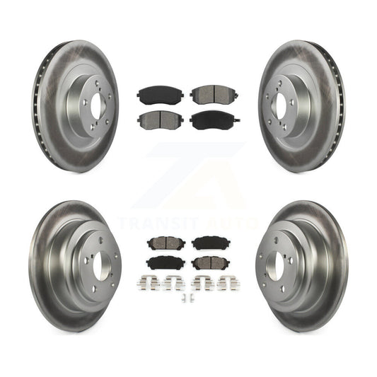 [Avant + Arrière] Kit de disque (revêtu) et plaquette (semi-métallique) de frein pour Subaru Forester Impreza Saab 9-2X KGS-100843