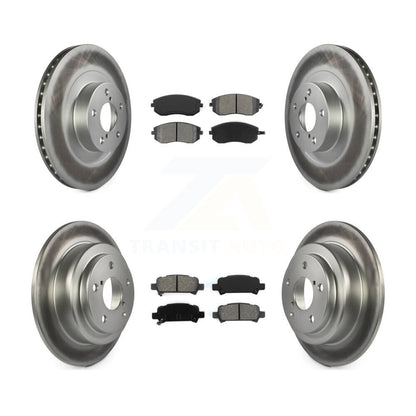 [Avant + Arrière] Kit de disque (revêtu) et plaquette (semi-métallique) de frein pour 2003 Subaru Forester Impreza KGS-100844