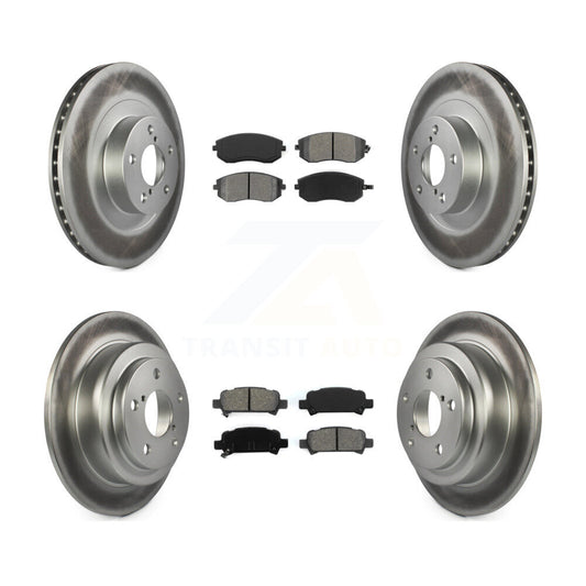 [Avant + Arrière] Kit de disque (revêtu) et plaquette (semi-métallique) de frein pour 2003 Subaru Forester Impreza KGS-100844