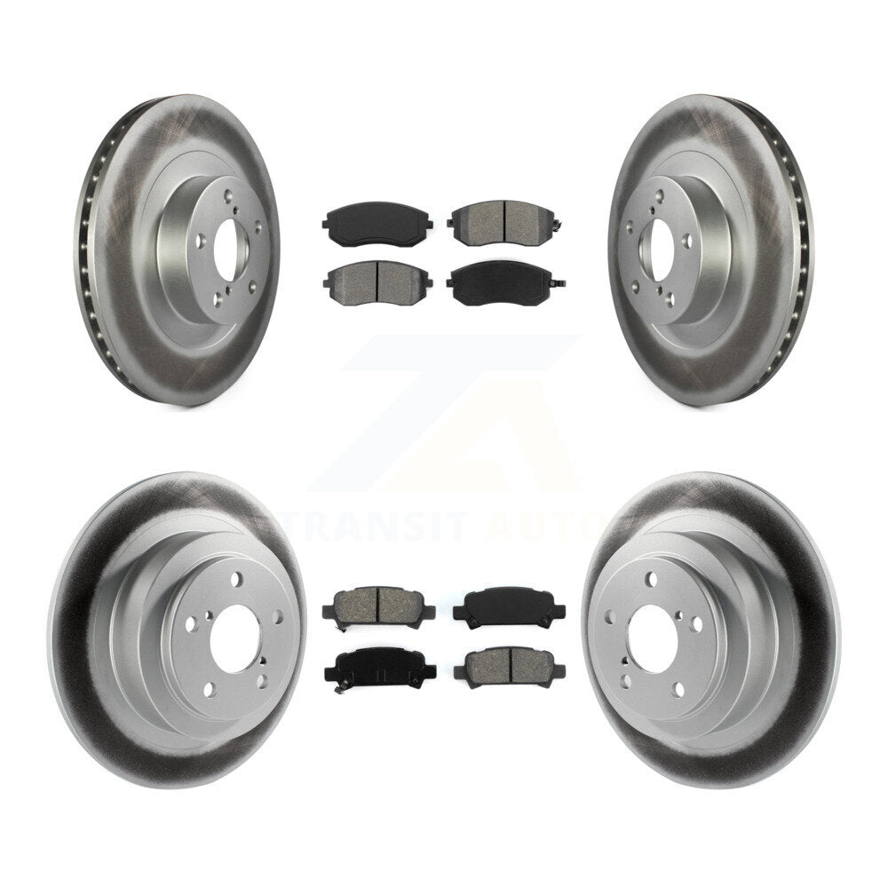 [Avant + Arrière] Kit de disque (revêtu) et plaquette (semi-métallique) de frein pour Subaru Outback Legacy Baja KGS-100845