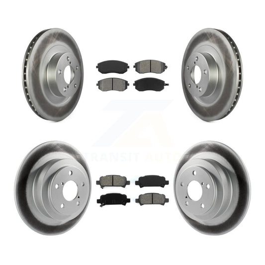 [Avant + Arrière] Kit de disque (revêtu) et plaquette (semi-métallique) de frein pour Subaru Outback Legacy Baja KGS-100845