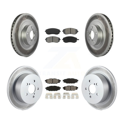 [Avant + Arrière] Kit de disque (revêtu) et plaquette (semi-métallique) de frein pour 2005 Subaru Outback Legacy KGS-100846