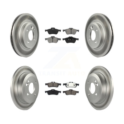 [Avant + Arrière] Kit de disque (revêtu) et plaquette (semi-métallique) de frein pour 2002-2005 Mini Cooper avec 276mm Diameter Rotor KGS-100848