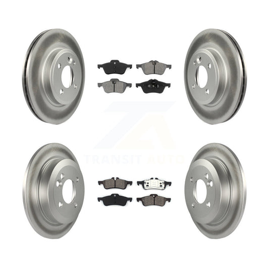 [Avant + Arrière] Kit de disque (revêtu) et plaquette (semi-métallique) de frein pour 2002-2005 Mini Cooper avec 276mm Diameter Rotor KGS-100848