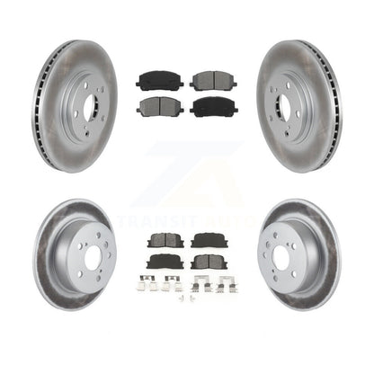 [Avant + Arrière] Kit de disque (revêtu) et plaquette (semi-métallique) de frein pour 2001-2003 Toyota Highlander AWD KGS-100849