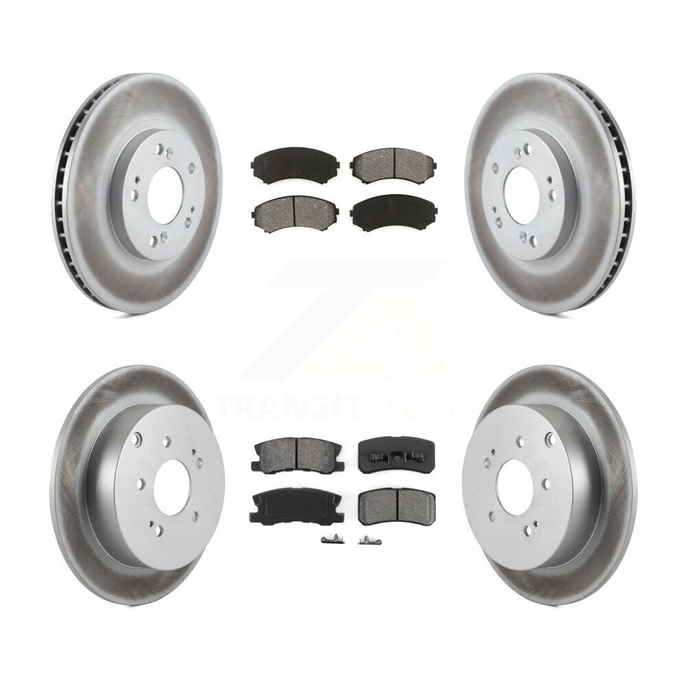 [Avant + Arrière] Kit de disque (revêtu) et plaquette (semi-métallique) de frein pour Mitsubishi Endeavor KGS-100854