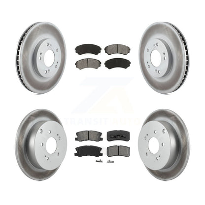 [Avant + Arrière] Kit de disque (revêtu) et plaquette (semi-métallique) de frein pour Mitsubishi Endeavor KGS-100854