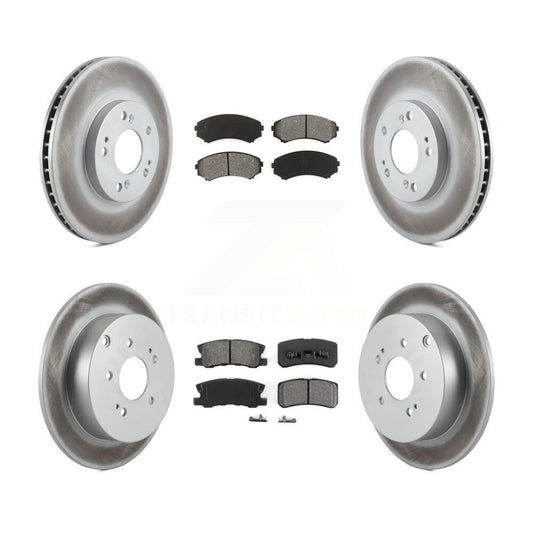 [Avant + Arrière] Kit de disque (revêtu) et plaquette (semi-métallique) de frein pour Mitsubishi Endeavor KGS-100854