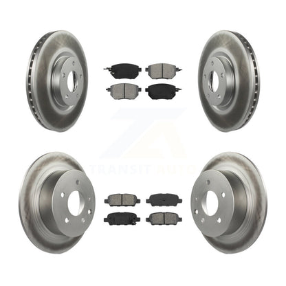 [Avant + Arrière] Kit de disque (revêtu) et plaquette (semi-métallique) de frein pour Nissan Altima Maxima KGS-100856