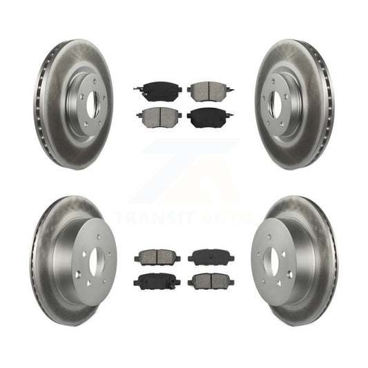 [Avant + Arrière] Kit de disque (revêtu) et plaquette (semi-métallique) de frein pour Nissan Murano Infiniti FX35 FX45 INFINITI KGS-100857