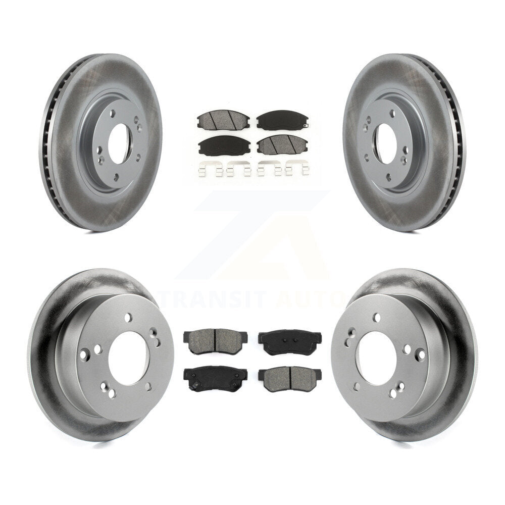 [Avant + Arrière] Kit de disque (revêtu) et plaquette (semi-métallique) de frein pour Hyundai XG350 KGS-100860