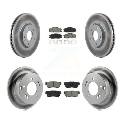 [Avant + Arrière] Kit de disque (revêtu) et plaquette (semi-métallique) de frein pour Hyundai XG350 KGS-100860