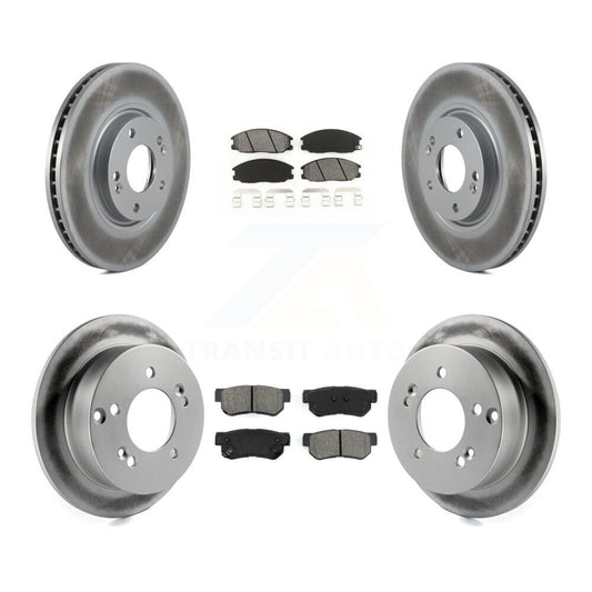 [Avant + Arrière] Kit de disque (revêtu) et plaquette (semi-métallique) de frein pour Hyundai XG350 KGS-100860
