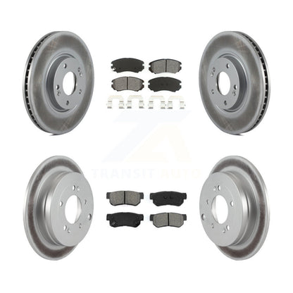 [Avant + Arrière] Kit de disque (revêtu) et plaquette (semi-métallique) de frein pour 2006-2009 Hyundai Azera KGS-100862