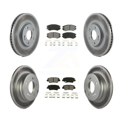 [Avant + Arrière] Kit de disque (revêtu) et plaquette (semi-métallique) de frein pour Hyundai Azera KGS-100863