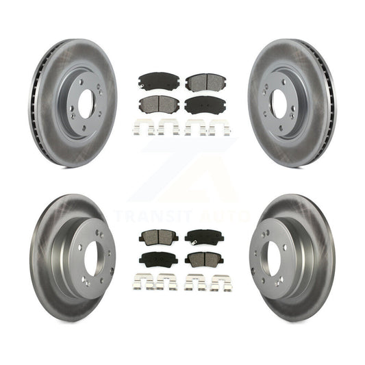 [Avant + Arrière] Kit de disque (revêtu) et plaquette (semi-métallique) de frein pour Hyundai Azera KGS-100863