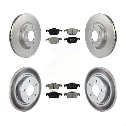 [Avant + Arrière] Kit de disque (revêtu) et plaquette (semi-métallique) de frein pour Mazda 3 Sport KGS-100864 par Transit Auto