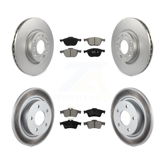 [Avant + Arrière] Kit de disque (revêtu) et plaquette (semi-métallique) de frein pour Mazda 3 Sport KGS-100864 par Transit Auto