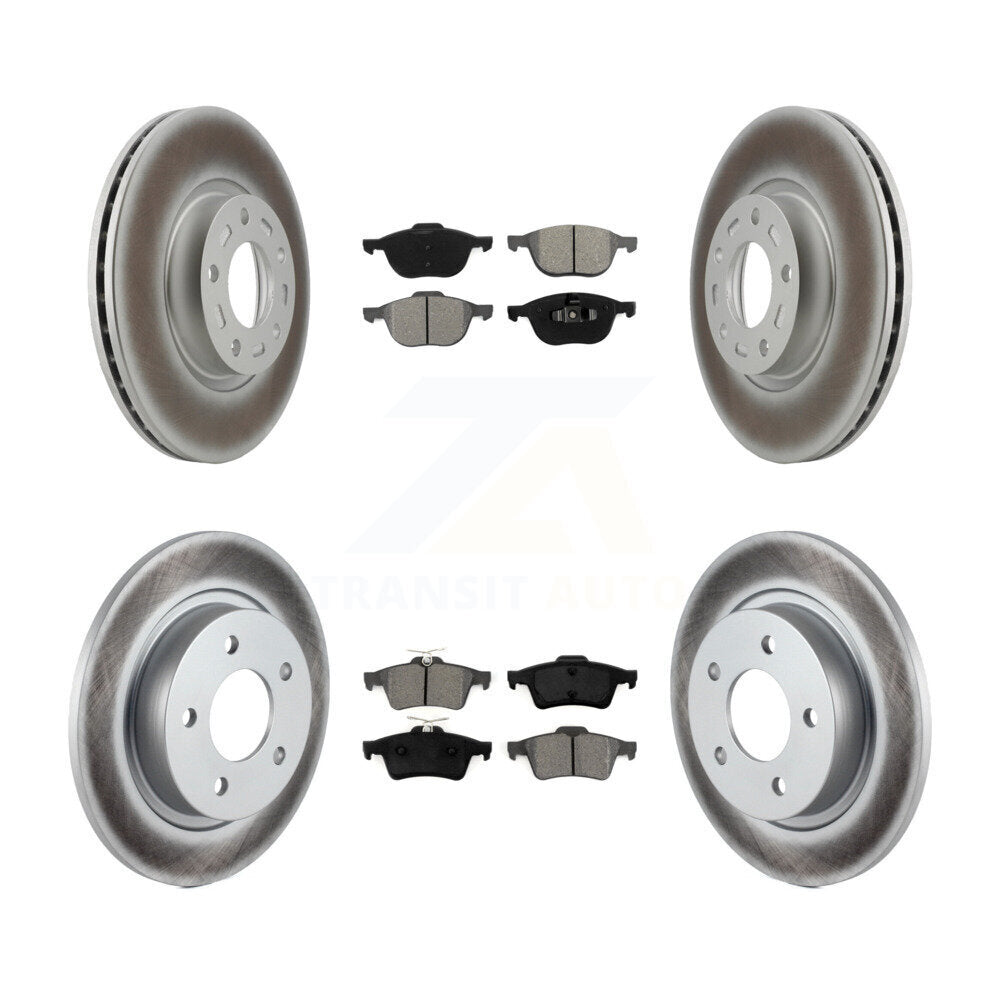 [Avant + Arrière] Kit de disque (revêtu) et plaquette (semi-métallique) de frein pour Mazda 3 Sport KGS-100864