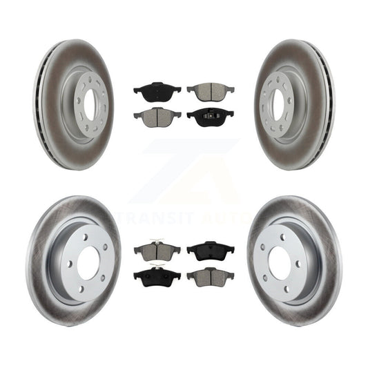 [Avant + Arrière] Kit de disque (revêtu) et plaquette (semi-métallique) de frein pour Mazda 3 Sport KGS-100864