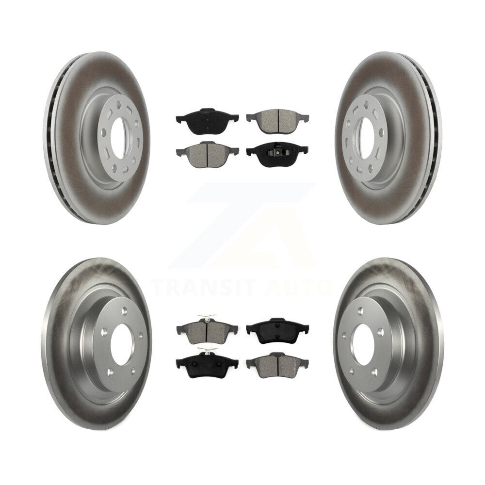 [Avant + Arrière] Kit de disque (revêtu) et plaquette (semi-métallique) de frein pour Mazda 5 KGS-100865