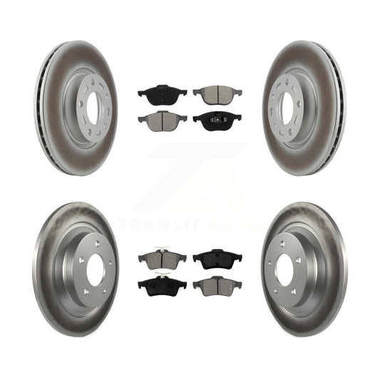 [Avant + Arrière] Kit de disque (revêtu) et plaquette (semi-métallique) de frein pour Mazda 5 KGS-100865