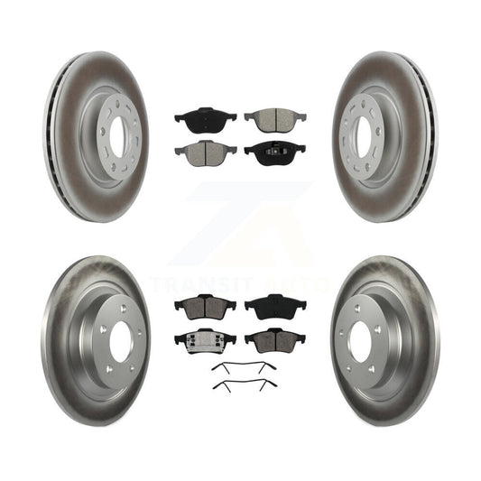 [Avant + Arrière] Kit de disque (revêtu) et plaquette (semi-métallique) de frein pour 2006 Mazda 5 To 02 06 KGS-100866