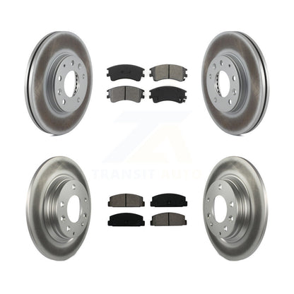 [Avant + Arrière] Kit de disque (revêtu) et plaquette (semi-métallique) de frein pour 2003-2005 Mazda 6 KGS-100867