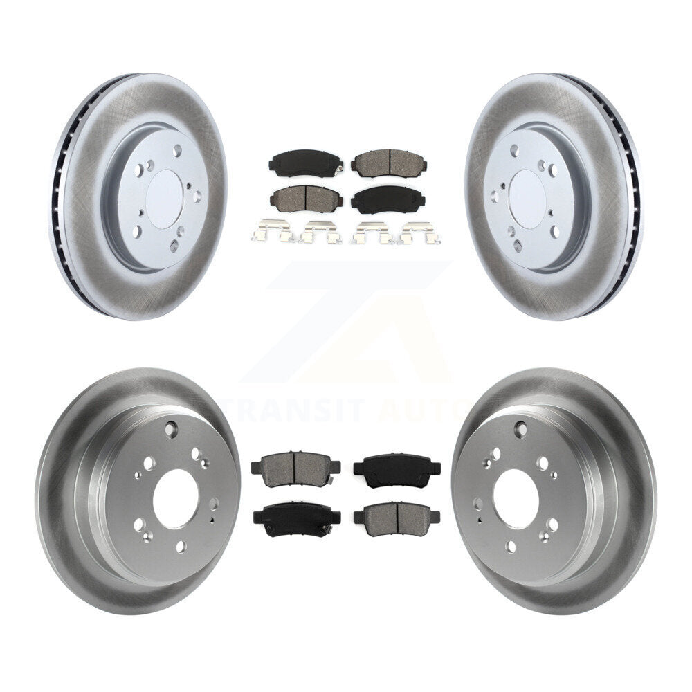 [Avant + Arrière] Kit de disque (revêtu) et plaquette (semi-métallique) de frein pour 2005-2010 Honda Odyssey KGS-100868
