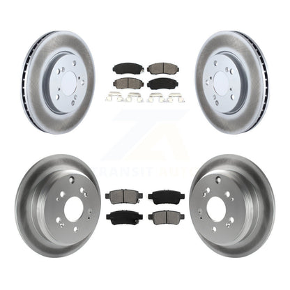 [Avant + Arrière] Kit de disque (revêtu) et plaquette (semi-métallique) de frein pour 2005-2010 Honda Odyssey KGS-100868